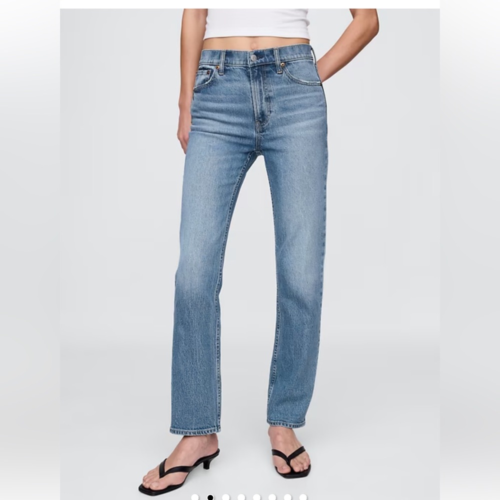 GAP 90’s Straight High Rise Blue Jeans